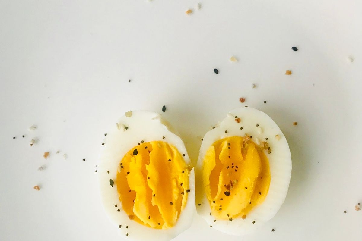 Hard-Boiled Eggs with Everything Seasoning