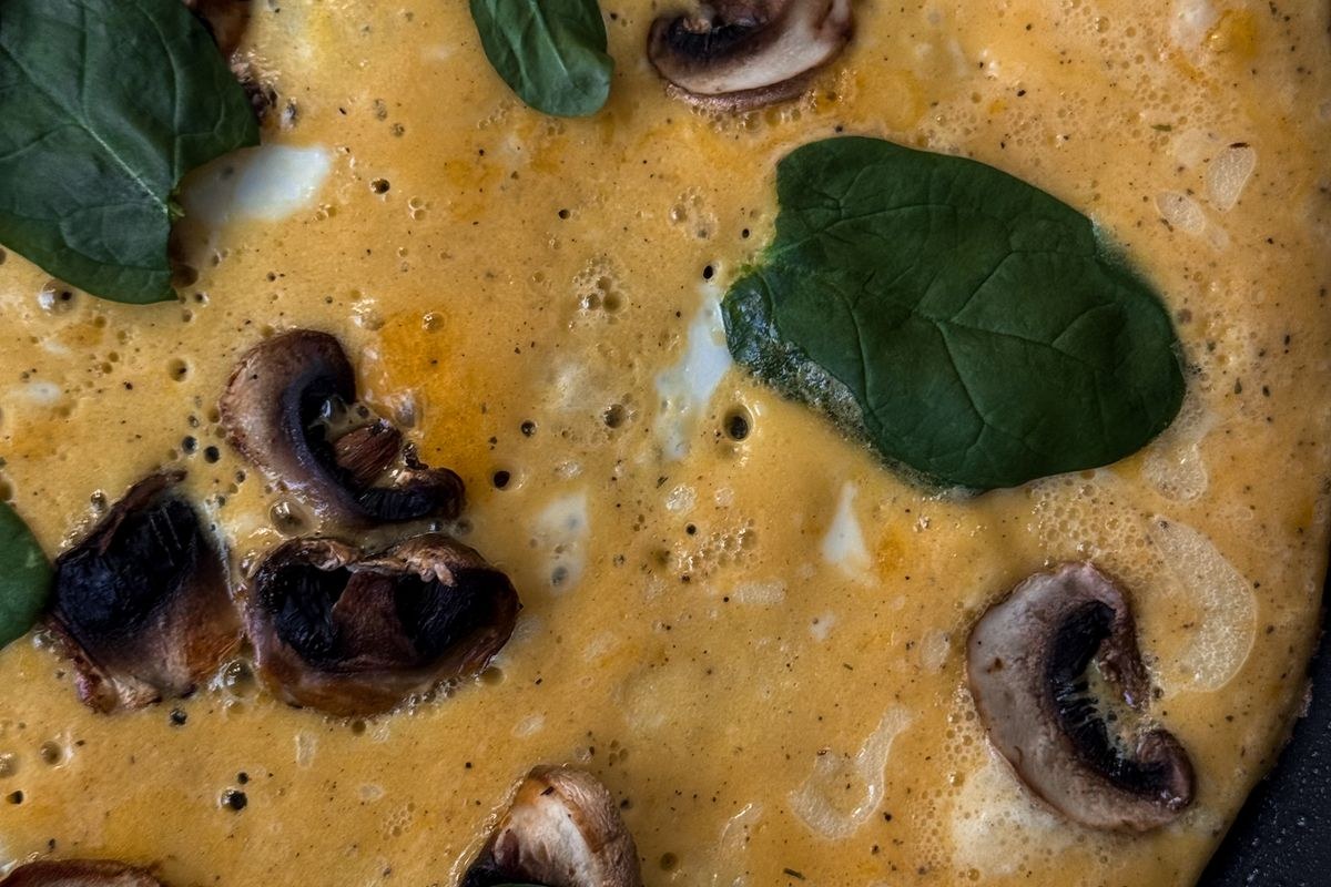 Scrambled Eggs with Spinach